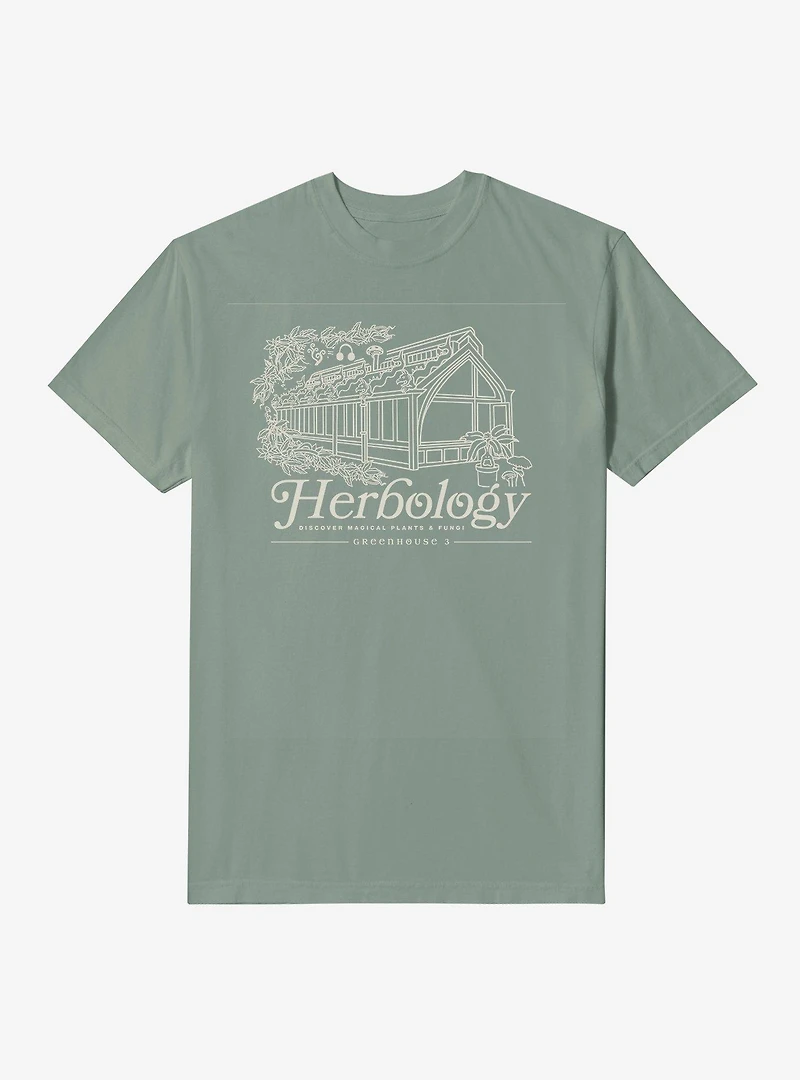 Harry Potter Herbology Greenhouse 3 Garment Dyed T-Shirt