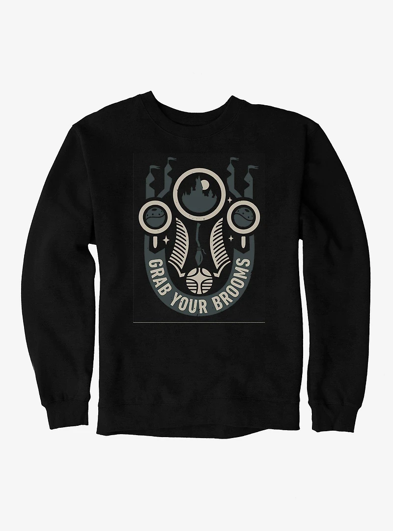 Harry Potter Grab Your Brooms Sweatshirt