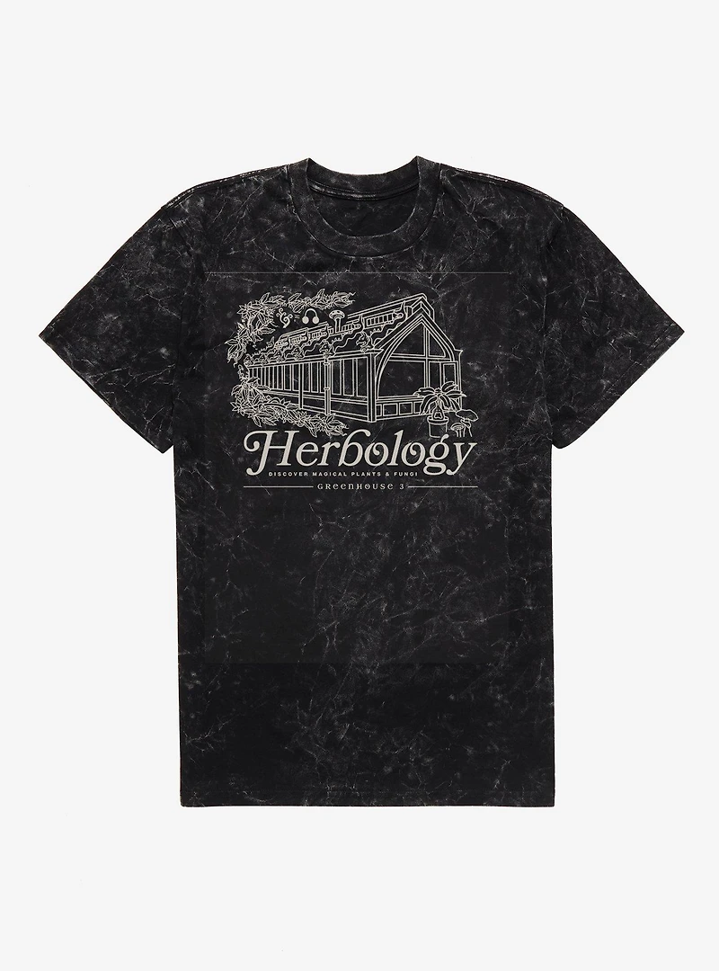 Harry Potter Herbology Greenhouse 3 Mineral Wash T-Shirt