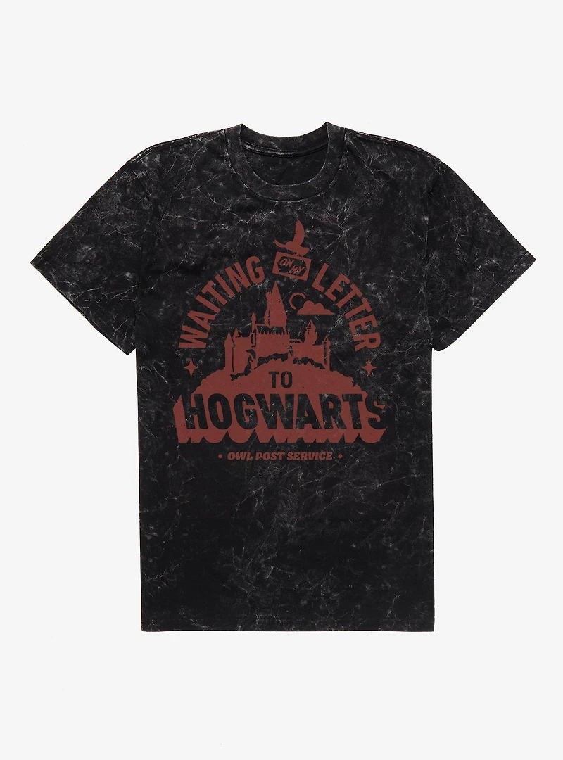 Harry Potter Waiting On My Letter To Hogwarts Mineral Wash T-Shirt