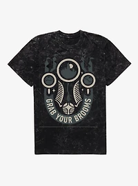 Harry Potter Grab Your Brooms Mineral Wash T-Shirt