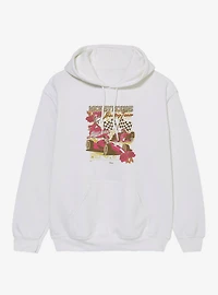 Disney Mickey Mouse Floral Pattern Racing Team Hoodie