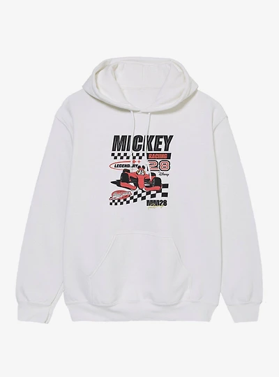 Disney Mickey Mouse Racing Legend 28 Checker Waves Hoodie