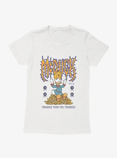 Disney Mickey Mouse Tougher Than The Toughies Spikey McDuck Womens T-Shirt