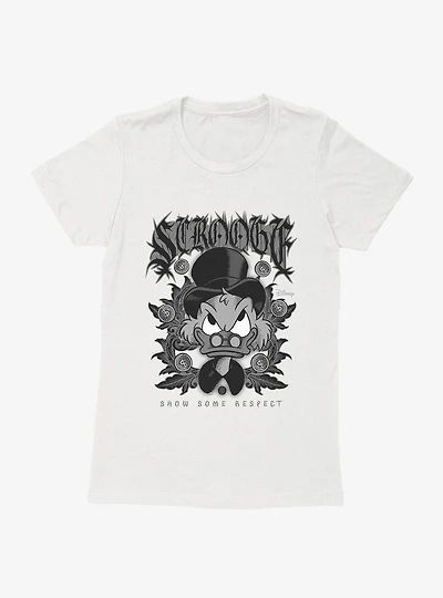 Disney Mickey Mouse Show Some Respect Scrooge Womens T-Shirt