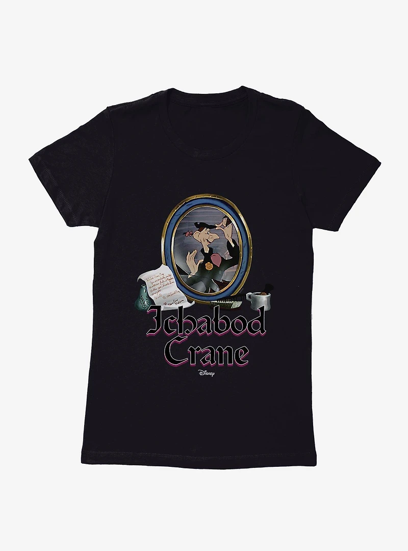 Disney Classics Ichabod Crane Broken Mirror Womens T-Shirt