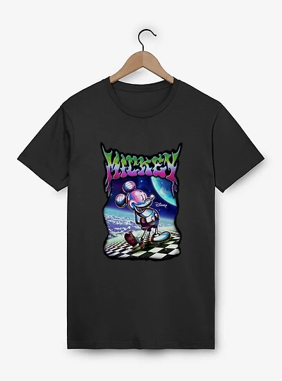 Disney Mickey Mouse Melting Metallic Universe T-Shirt