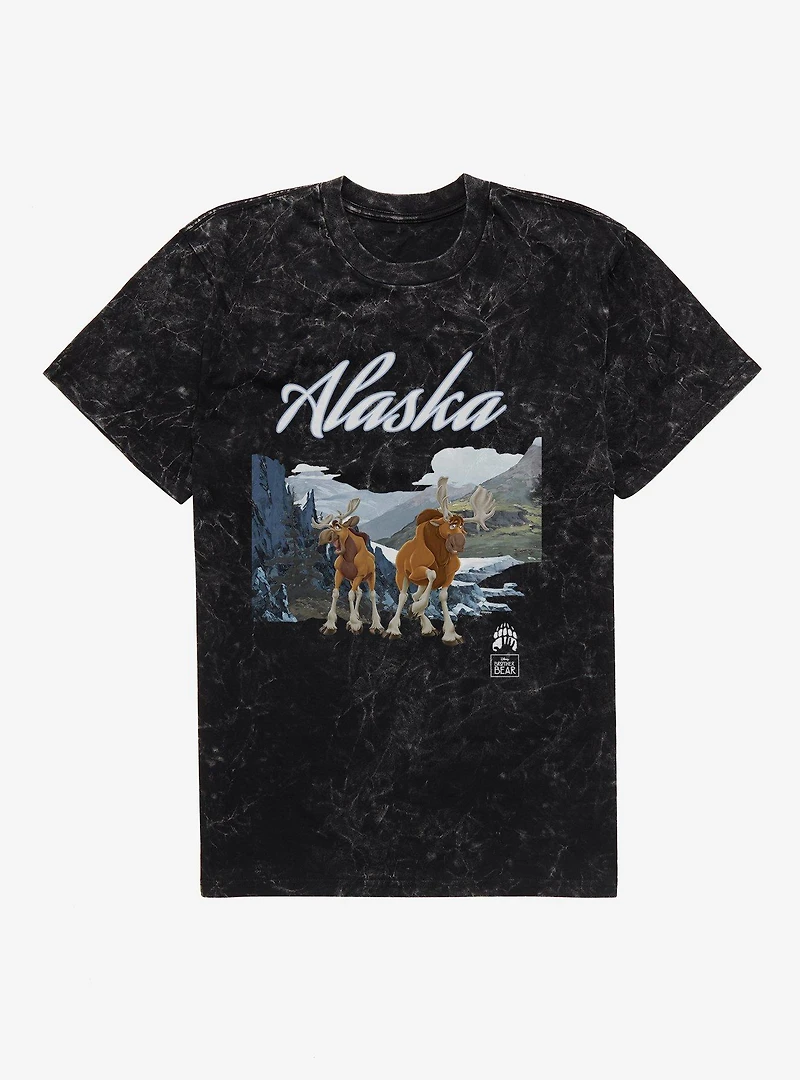 Disney Brother Bear Alaska Moose Rutt And Tuck Mineral Wash T-Shirt