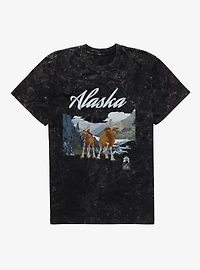 Disney Brother Bear Alaska Moose Rutt And Tuck Mineral Wash T-Shirt