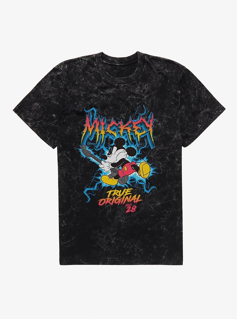 Disney Mickey Mouse True Original Lightning Jam Mineral Wash T-Shirt