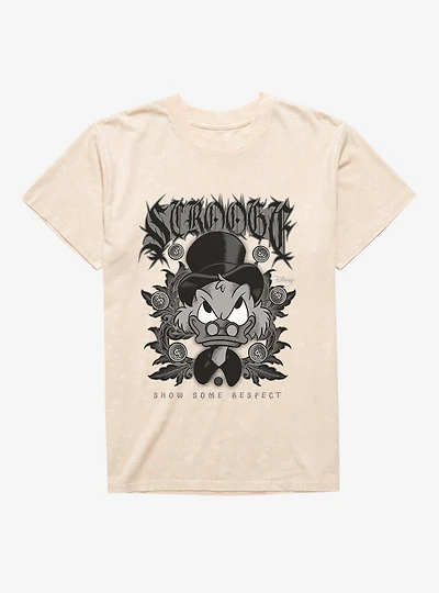 Disney Mickey Mouse Show Some Respect Scrooge Mineral Wash T-Shirt