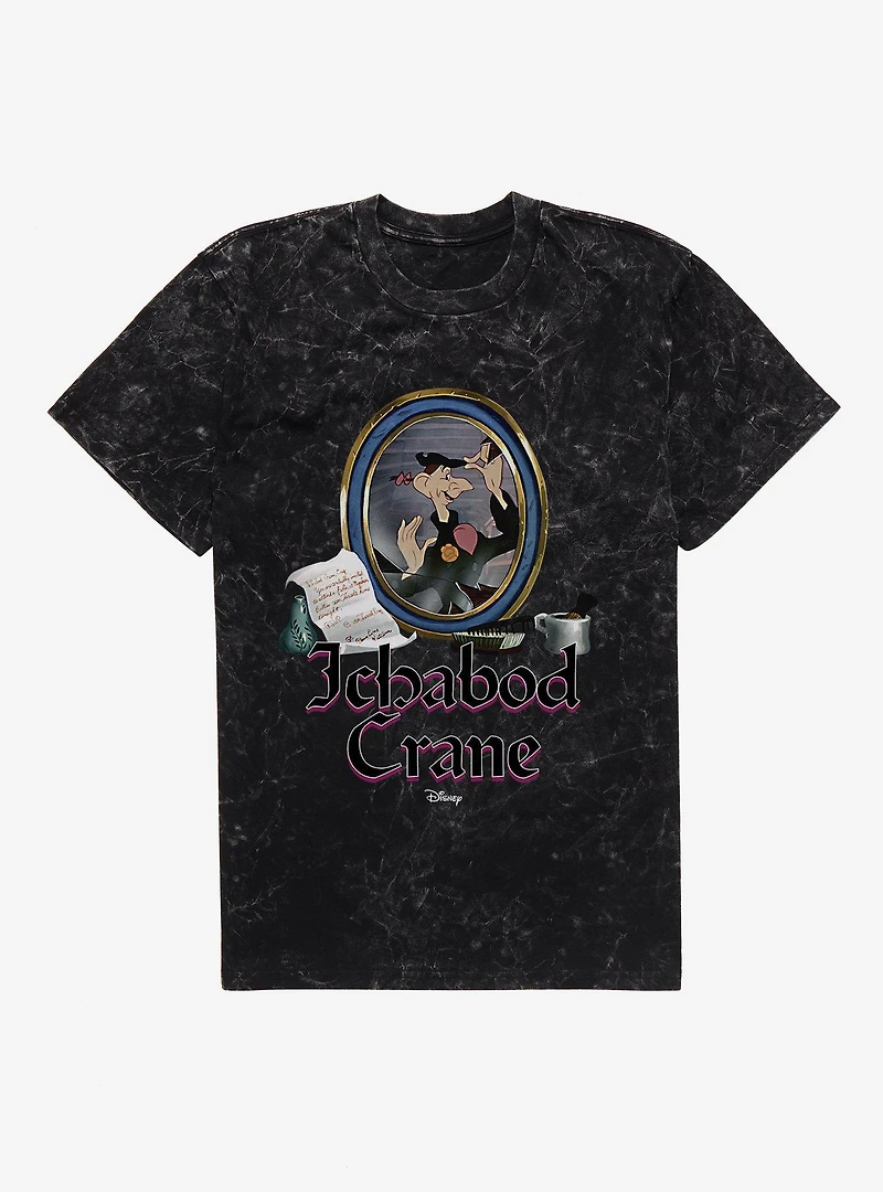 Disney Classics Ichabod Crane Broken Mirror Mineral Wash T-Shirt