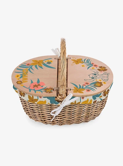 Disney Lilo & Stitch Floral Pattern Country Picnic Basket