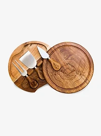 Disney Lilo & Stitch Hands Raised Acacia Brie Cheese Cutting Board & Tools Set