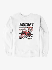 Disney Mickey Mouse Racing Legend 28 Checker Waves Sweatshirt