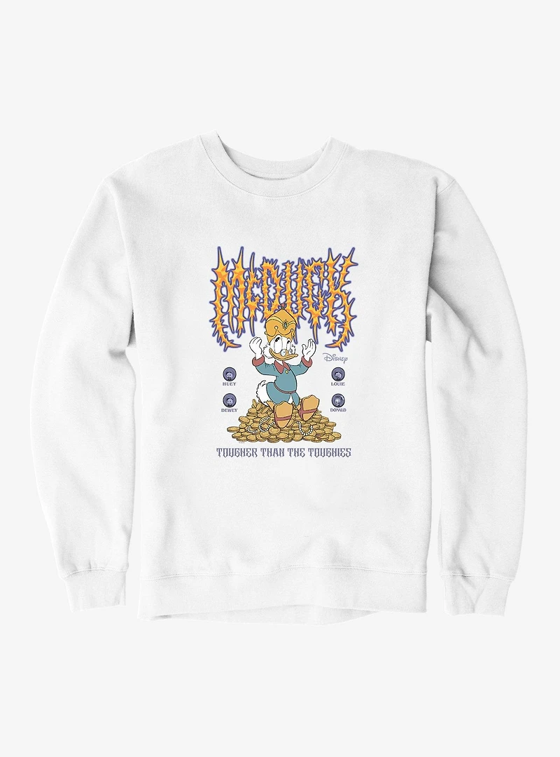 Disney Mickey Mouse Tougher Than The Toughies Spikey McDuck Sweatshirt