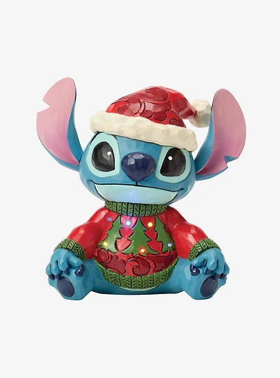 Jim Shore Disney Stitch Sweater Led Figurine
