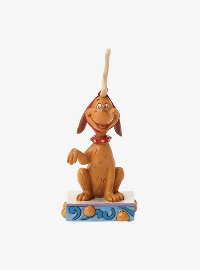 Jim Shore Grinch Max With Bell On Tail Figurine
