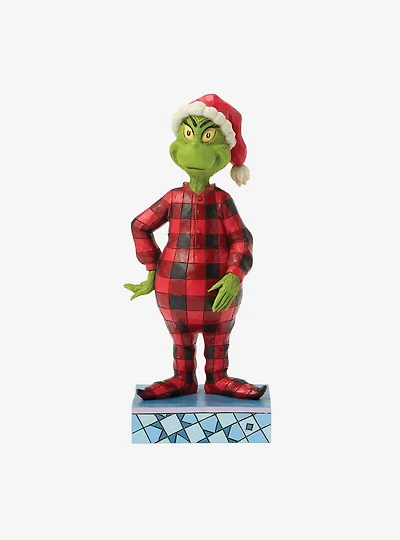 Jim Shore Grinch Wearing Pajamas Figurine