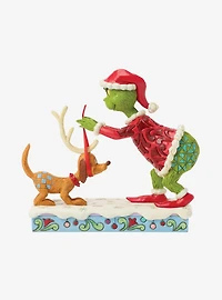 Jim Shore Grinch Tying Antlers Figurine