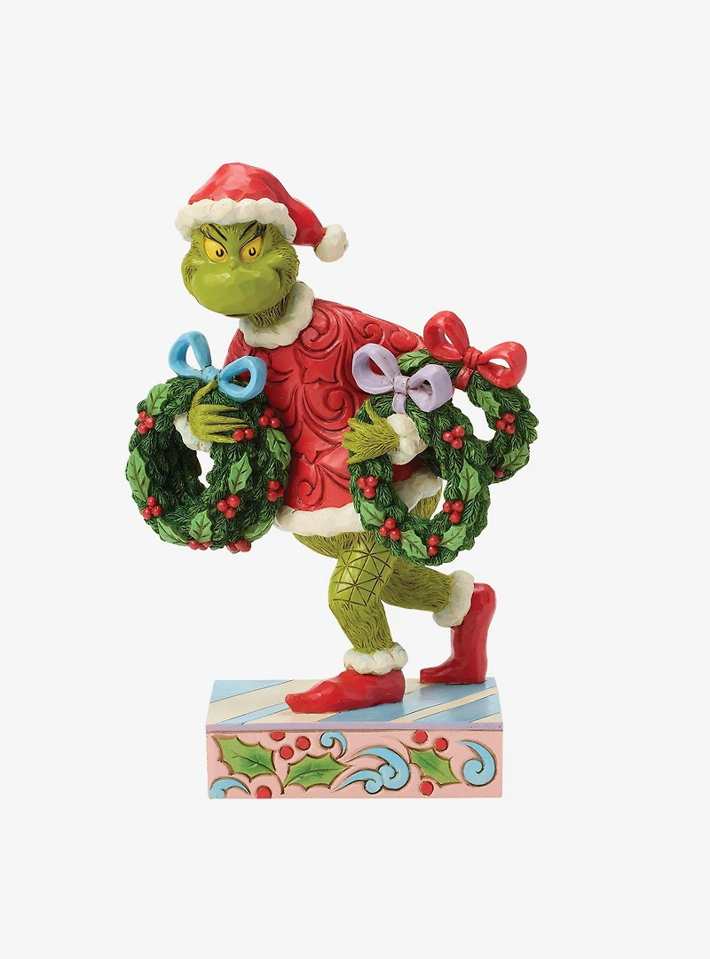Jim Shore Grinch With Multiple Wreaths Figurine