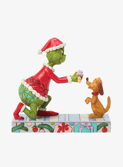 Jim Shore Grinch Giving Max A Figurine