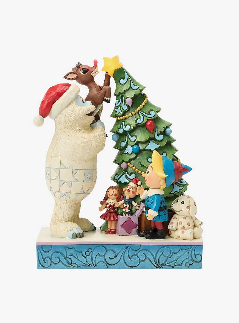 Jim Shore Rudolph Bumble Holding Rudolph Figurine