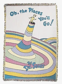 Snowthrow Dr. Seuss Oh The Places You'll Go Blanket