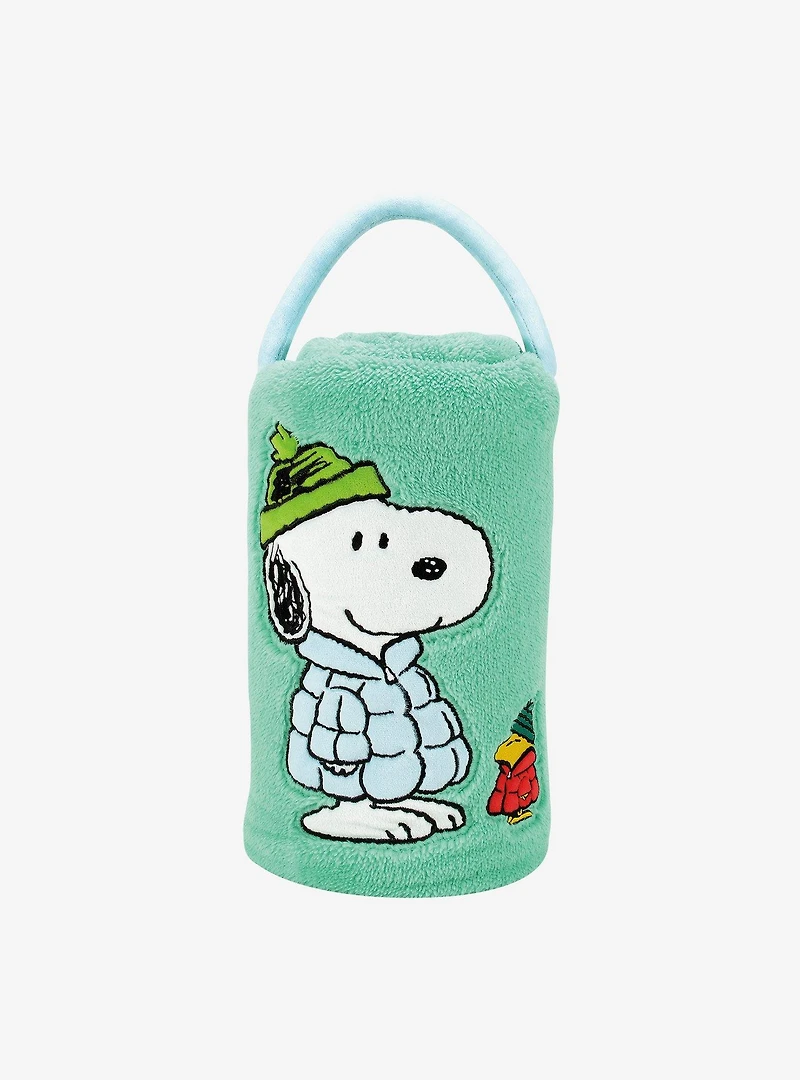 Snowthrow Snoopy And Woodstock Puffers Blanket