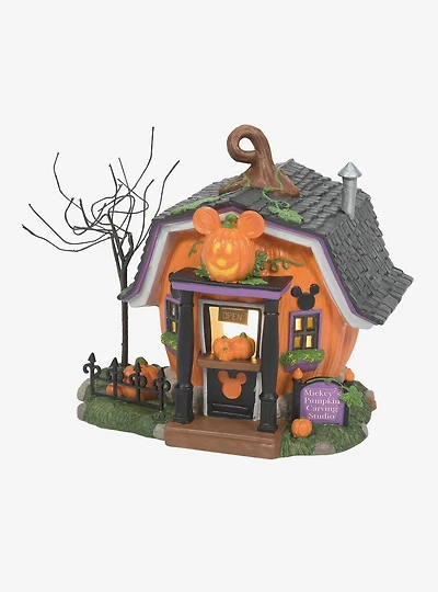 Department 56 Disney Village Pumpkintown Carving Stud Figurine