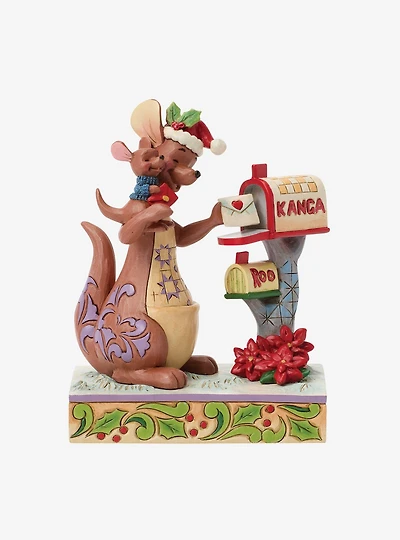Jim Shore Disney Winnie the Pooh Kanga & Roo Christmas Figurine