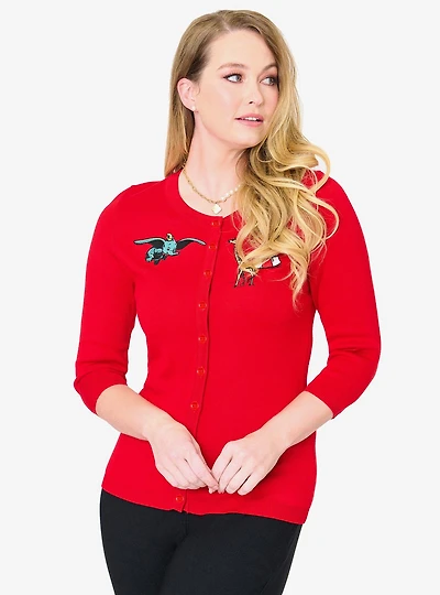 Disney Dumbo Collection by Unique Vintage Red Circus Cardigan