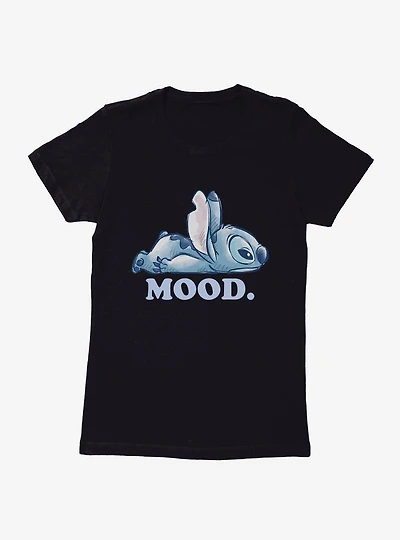 Disney Lilo & Stitch Mood Laying Down Womens T-Shirt