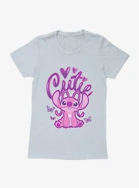 Disney Lilo & Stitch Cutie Spray Tag Angel Womens T-Shirt