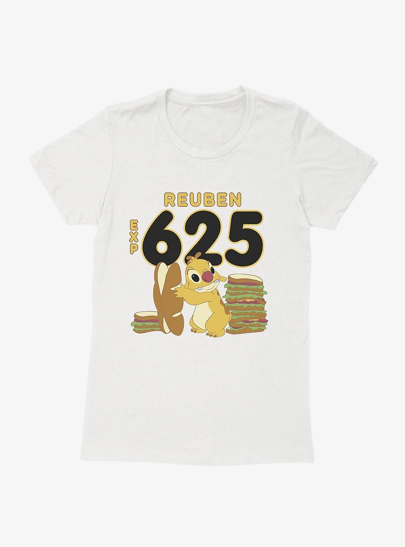 Disney Lilo & Stitch Reuben Experiment 625 Sandwiches Womens T-Shirt