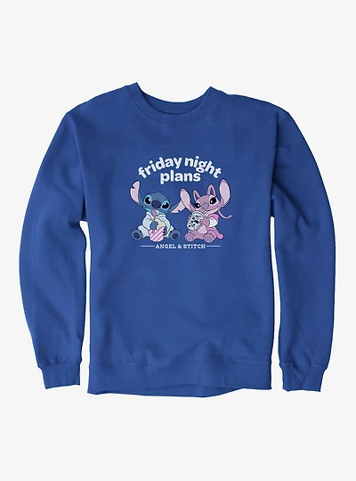 Disney Lilo & Stitch Friday Night Plans With Angel Sweatshirt