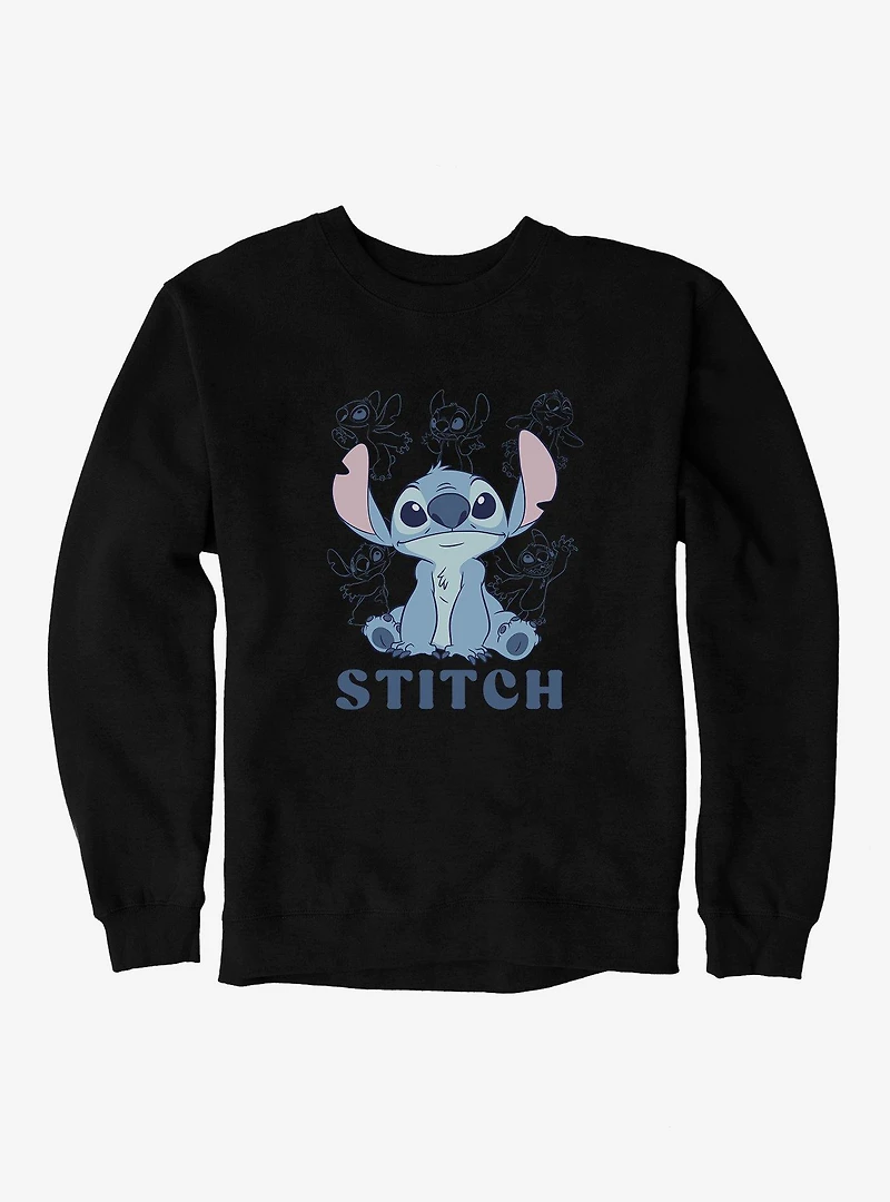 Disney Lilo & Stitch And Stencil Lines Sweatshirt