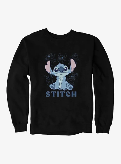 Disney Lilo & Stitch And Stencil Lines Sweatshirt