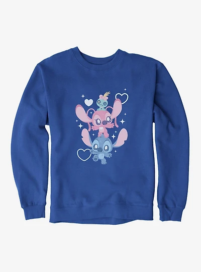 Disney Lilo & Stitch Cute Chibi Angel On Sweatshirt