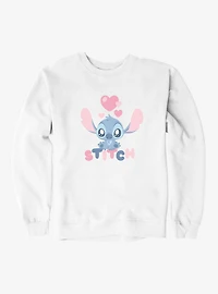Disney Lilo & Stitch Hearts Chibi Sweatshirt