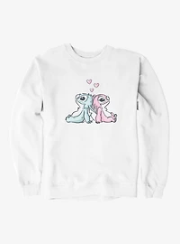 Disney Lilo & Stitch Thinking Of Love Angel Sweatshirt