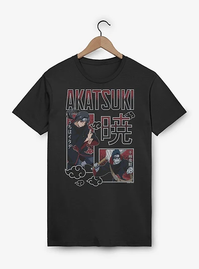 Naruto Shippuden Akatsuki Itachi Uchiha and Kisame Hoshigaki T-Shirt