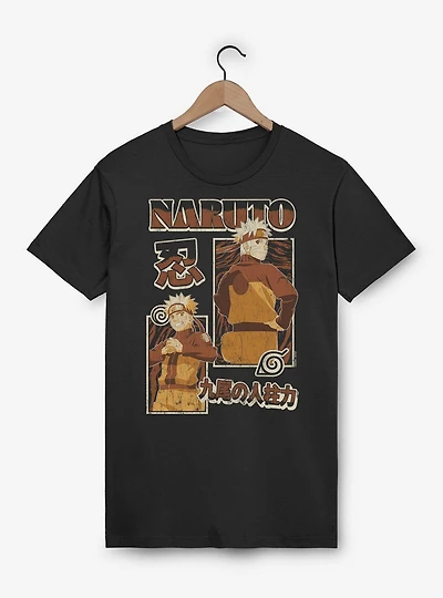 Naruto Shippuden Uzumaki Block Collage T-Shirt
