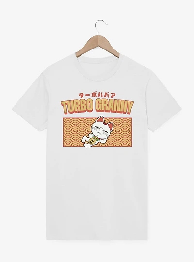 Dandadan Turbo Granny Lounging Cat Limited Color T-Shirt
