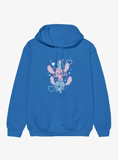 Disney Lilo & Stitch Cute Chibi Angel On Hoodie