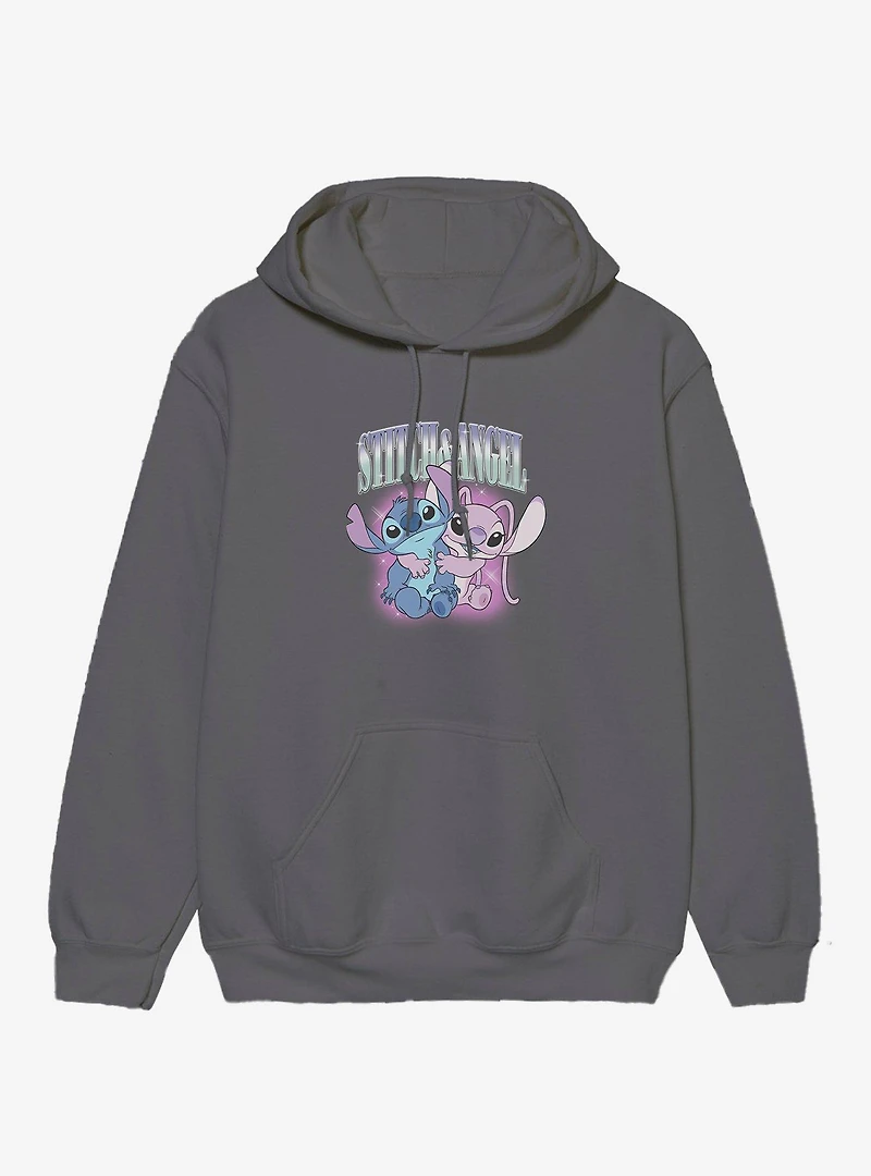 Disney Lilo & Stitch And Angel Glowing Friend Hug Hoodie