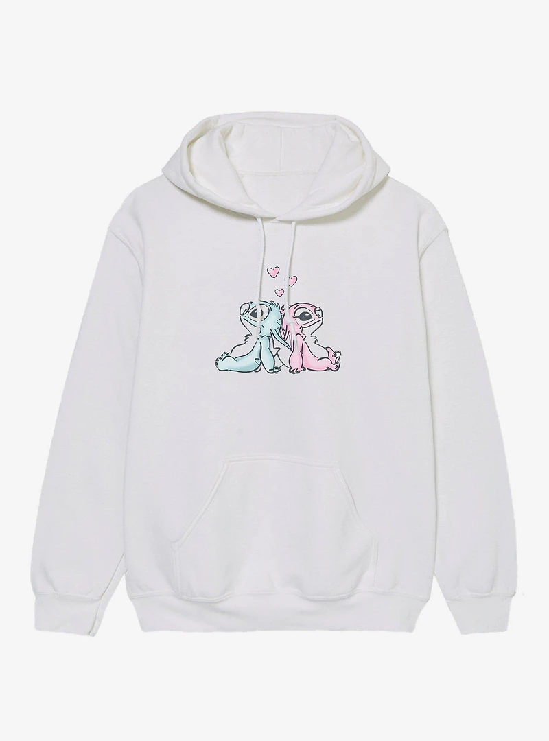 Disney Lilo & Stitch Thinking Of Love Angel Hoodie