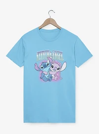 Disney Lilo & Stitch And Angel Glowing Friend Hug T-Shirt