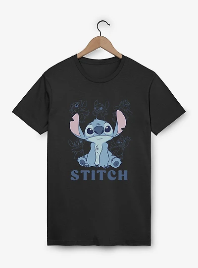 Disney Lilo & Stitch And Stencil Lines T-Shirt