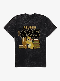 Disney Lilo & Stitch Reuben Experiment 625 Sandwiches Mineral Wash T-Shirt